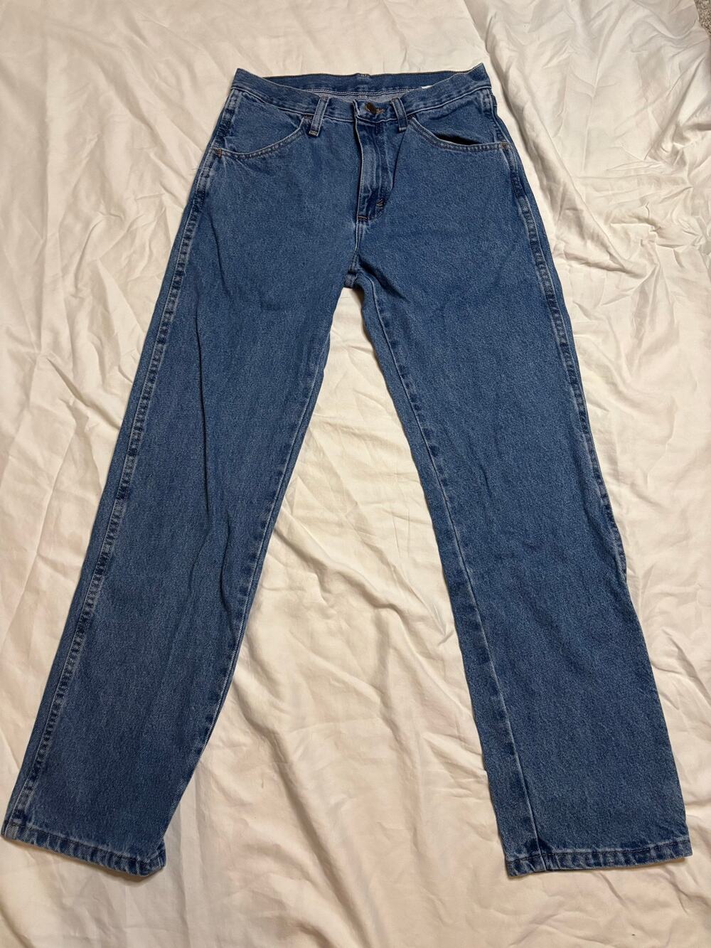 Rustler by Wrangler Regular Fit Straight Leg Medium Stonewash Denim Jeans